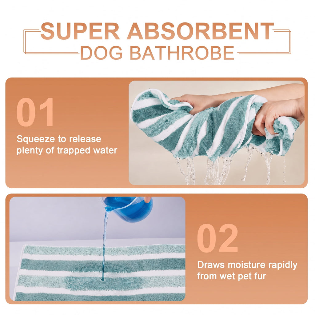 Quick-Dry Dog Bathrobe – image 3