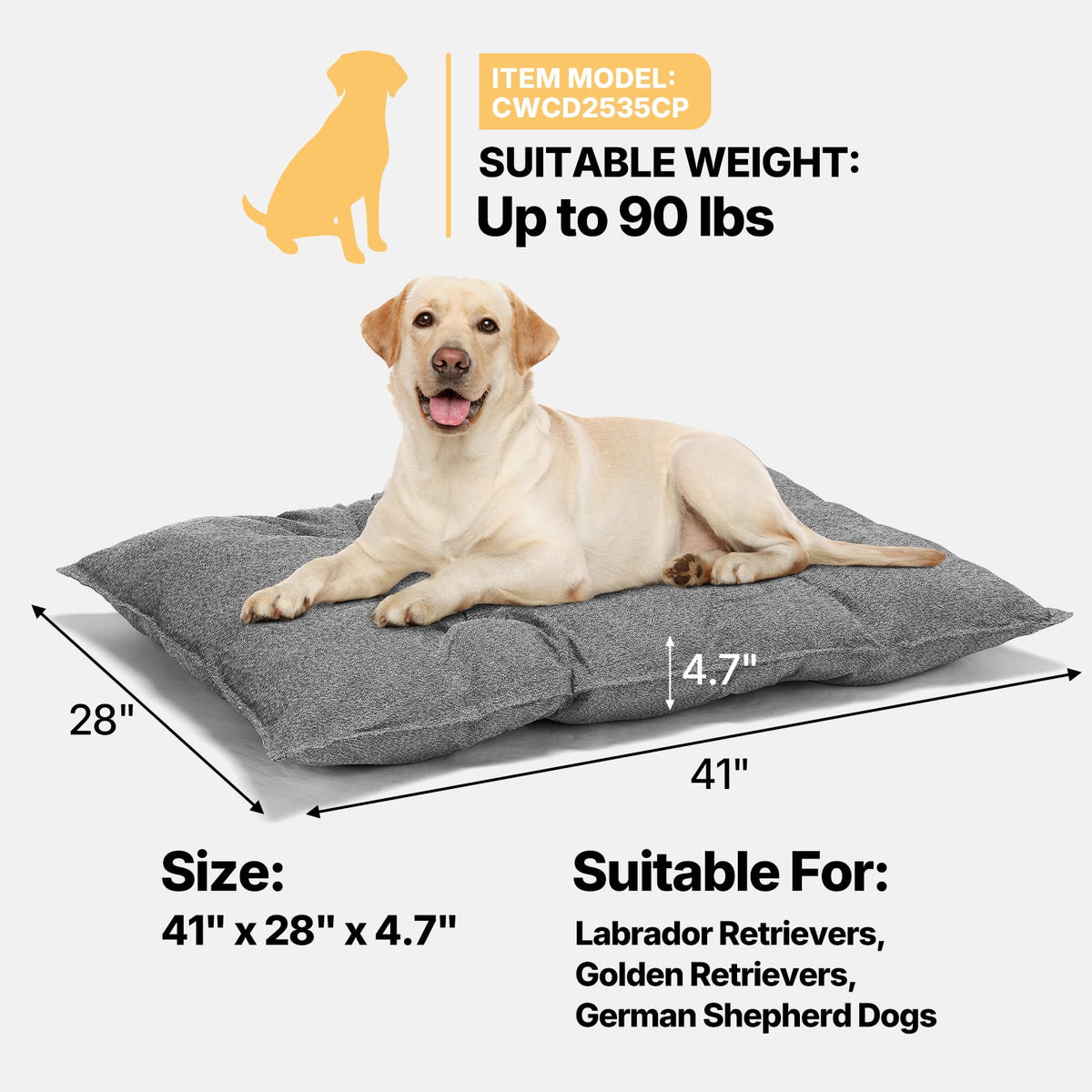 Chew-Resistant Crate Dog Bed – image 6