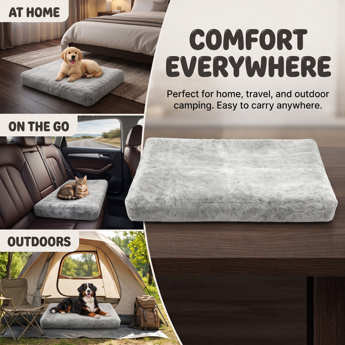 Orthopedic Corduroy Dog Mattress – image 4