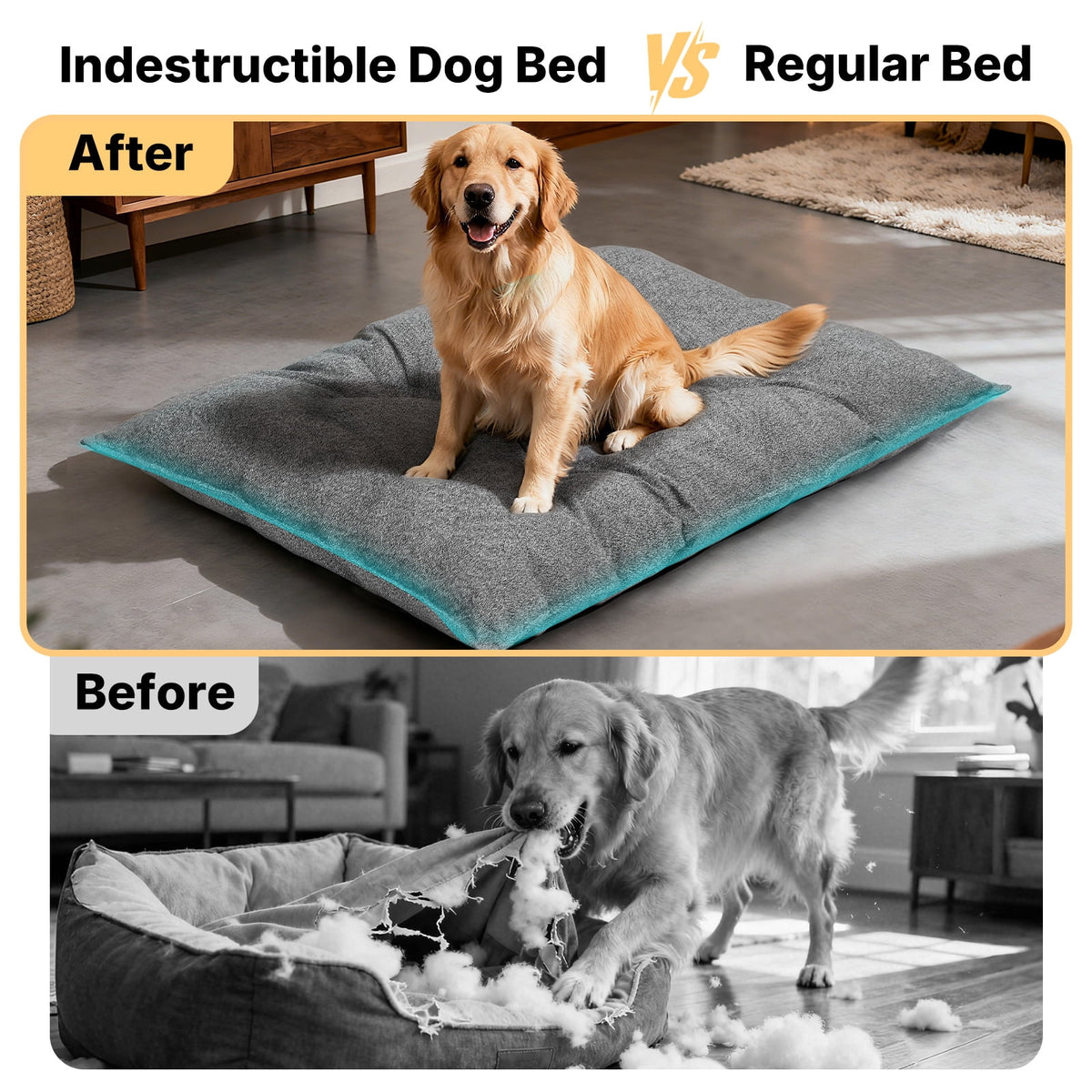 Chew-Resistant Crate Dog Bed – image 3