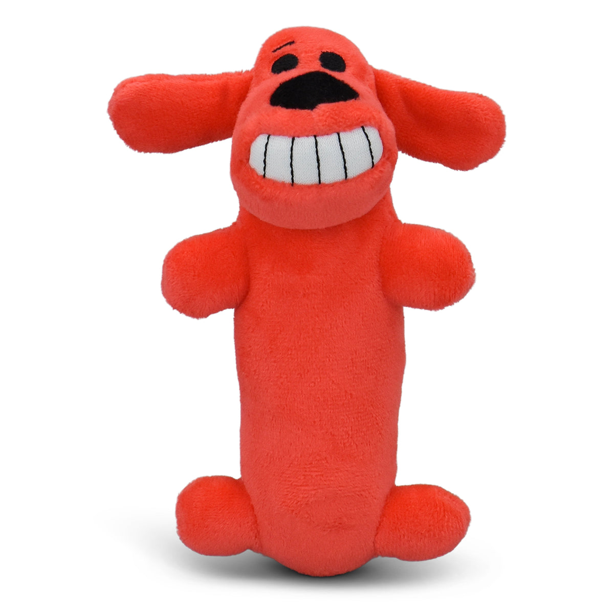 Smiley Plush Squeaky Dog Toy – 6" – image 2