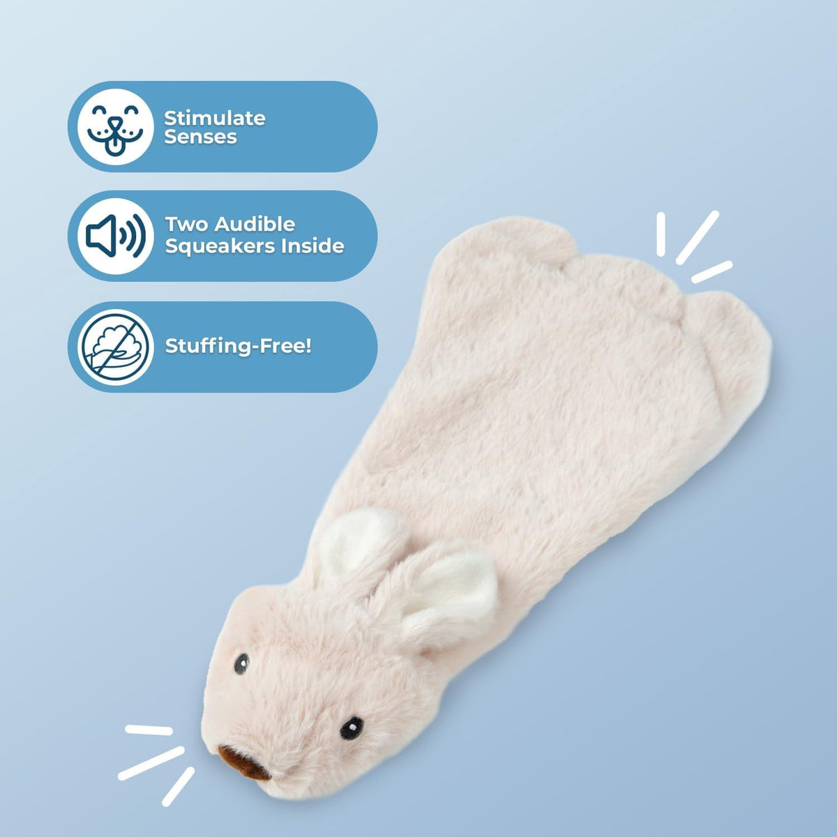 Stuffing-Free Double Squeak Dog Toy – image 4