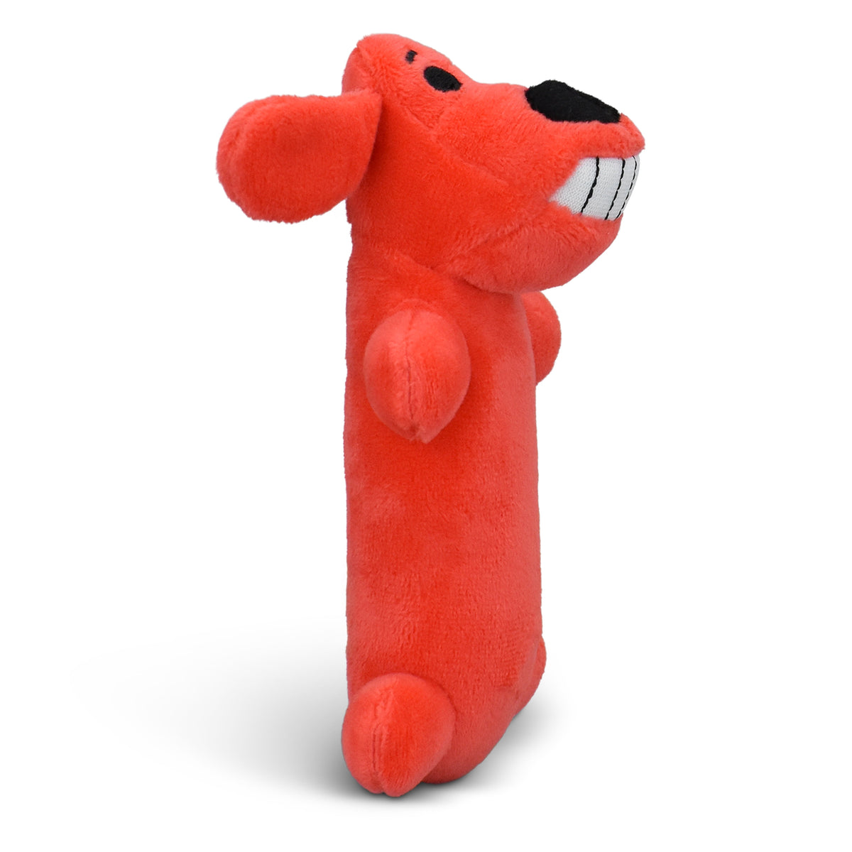 Smiley Plush Squeaky Dog Toy – 6" – image 4