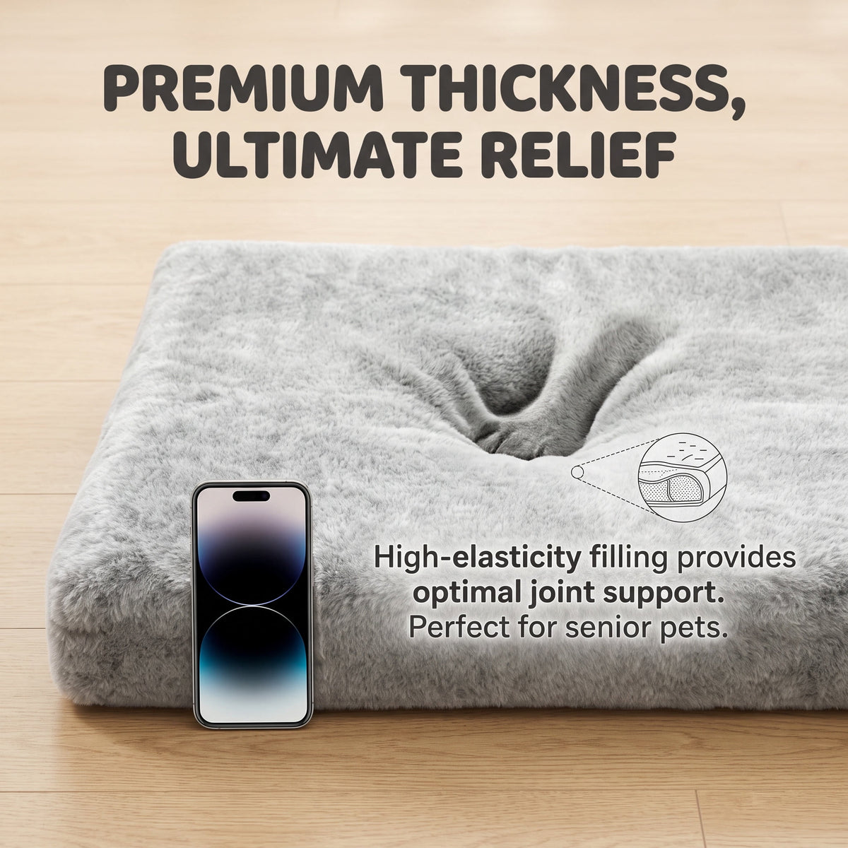 Orthopedic Corduroy Dog Mattress – image 5