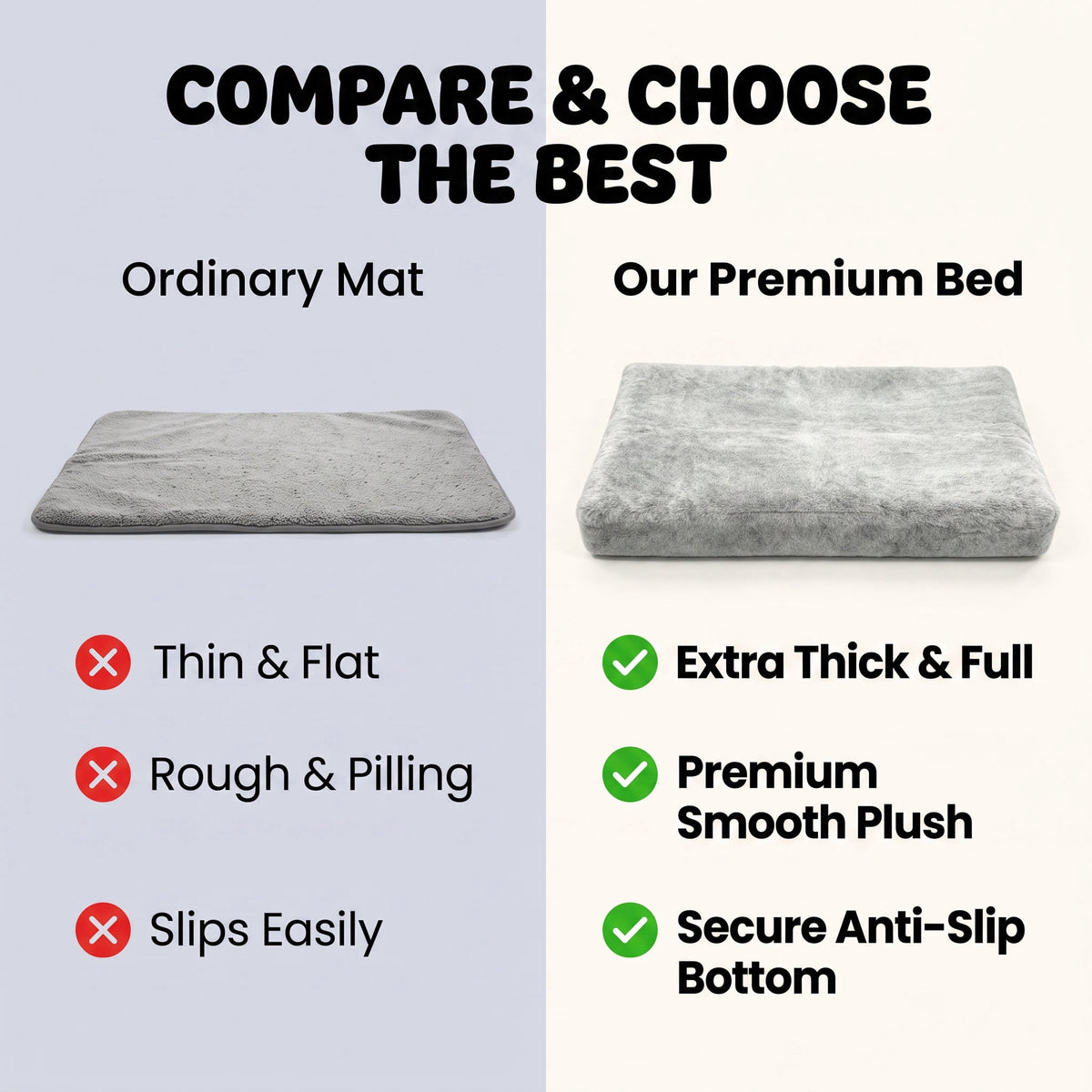 Orthopedic Corduroy Dog Mattress – image 6