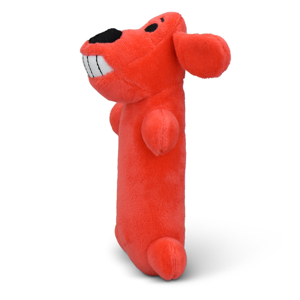 Smiley Plush Squeaky Dog Toy – 6" – image 6
